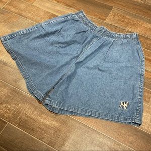 Vtg 90’s BIG DOG Embroidered Jean Shorts Jorts Y2K Streetwear Grunge Mom Jean